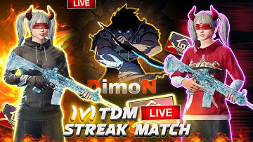 STREAK MATCH | 1V1 LIVE ROOM TDMPLAYER🥶 VS TDMPLAYER 1V1 😈FREE ROOM BGMI LIVE🔱