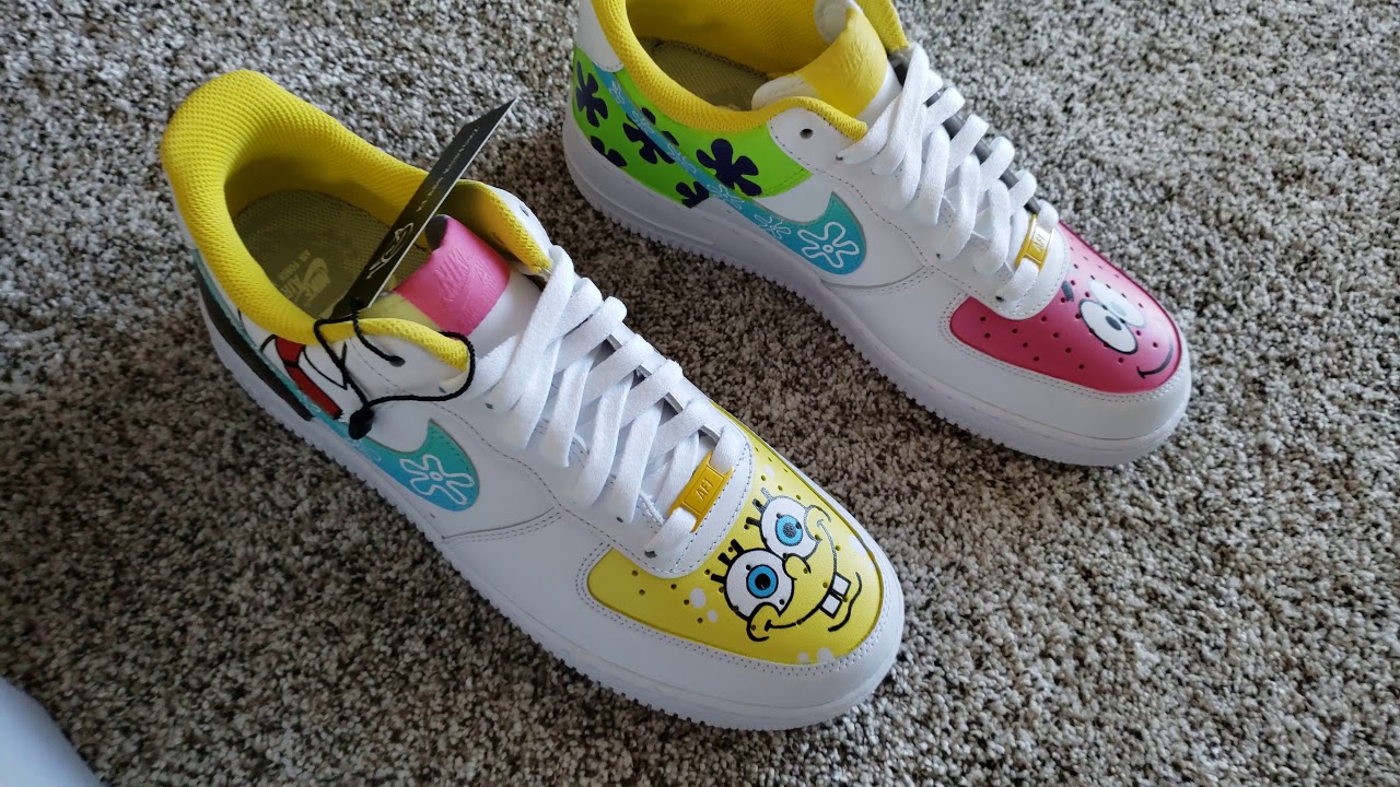 spongebob custom shoes