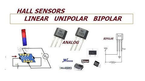 HALL-effectsensoren - lineair, unipolair, bipolair