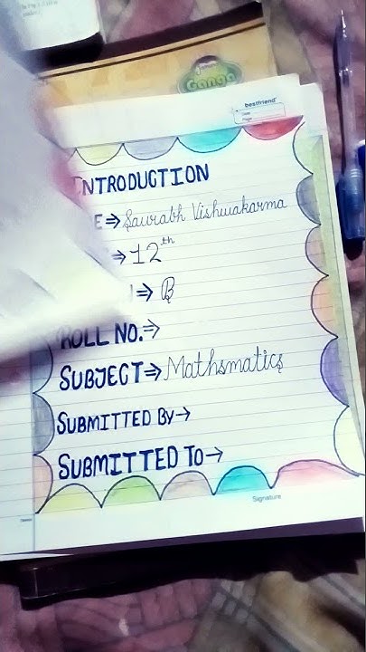 math project file class 12th - YouTube