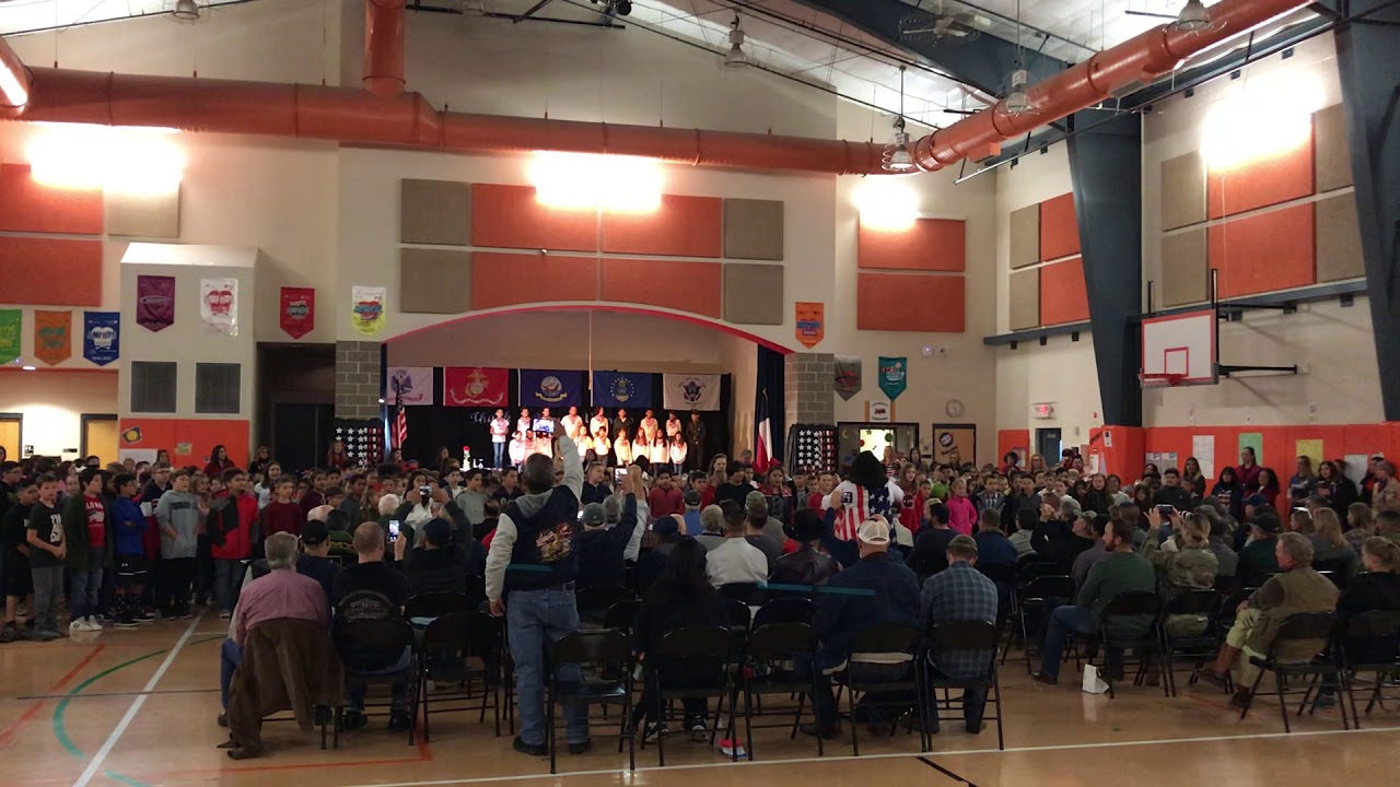 Castroville Elementary School Students Sings to Veterans YouTube