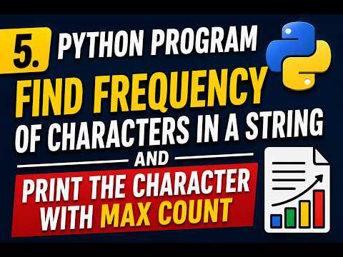 Python Program to Find Frequency of Characters in a String with Maximum Count