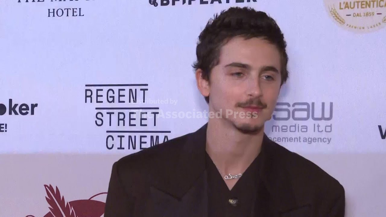 Timothee Chalamet makes a surprise appearance at the London Critics Circle Awards