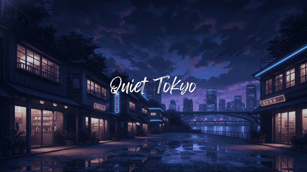 Quiet Tokyo Streets in the Rain ☔ Lofi Beats to Study & Relax