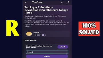 Top Layer 2 Solutions Revolutionizing Ethereum Today | Part 5 | Tapswap Code | Top Layer 2 Solutions