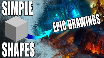 Using SIMPLE 3D Models To Create CONCEPT ART | BLENDER & PROCREATE (PART 1)