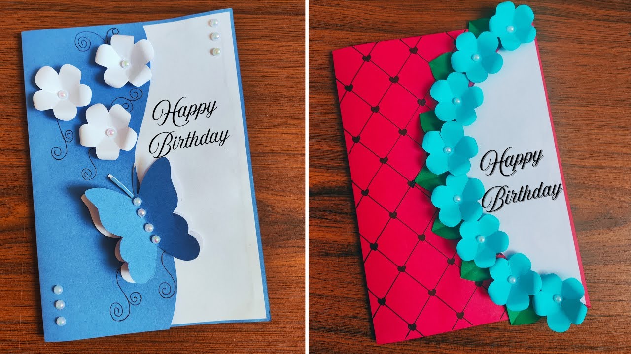 2 Easy DIY Birthday Card Ideas | Handmade Beautiful Birthday Cards🎂🎁