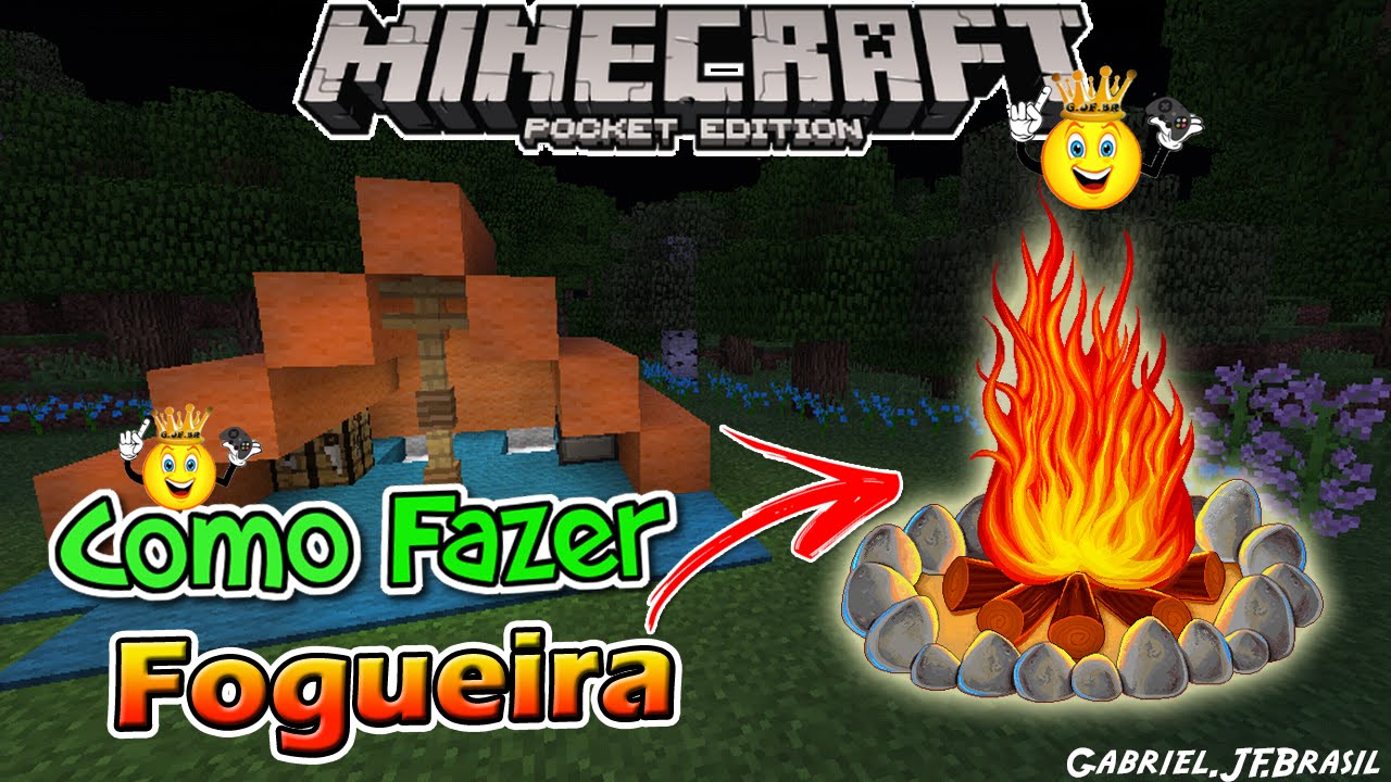 ★Como Fazer Fogueira Minecraft PE 16.+/1.0.4 - YouTube