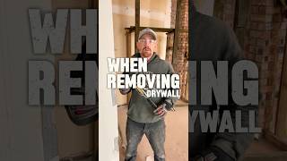 Do this first when removing drywall! #deconstruction #construction #demolition #building #tools