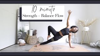 💪 Quick 10 Minute Total Body Beginner-to-Intermediate Flow | Build Strength! screenshot 3