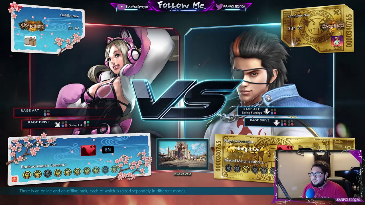 Tekken 7 Season 2! Playing pro player @cuddle_core ( lucky chloe ...