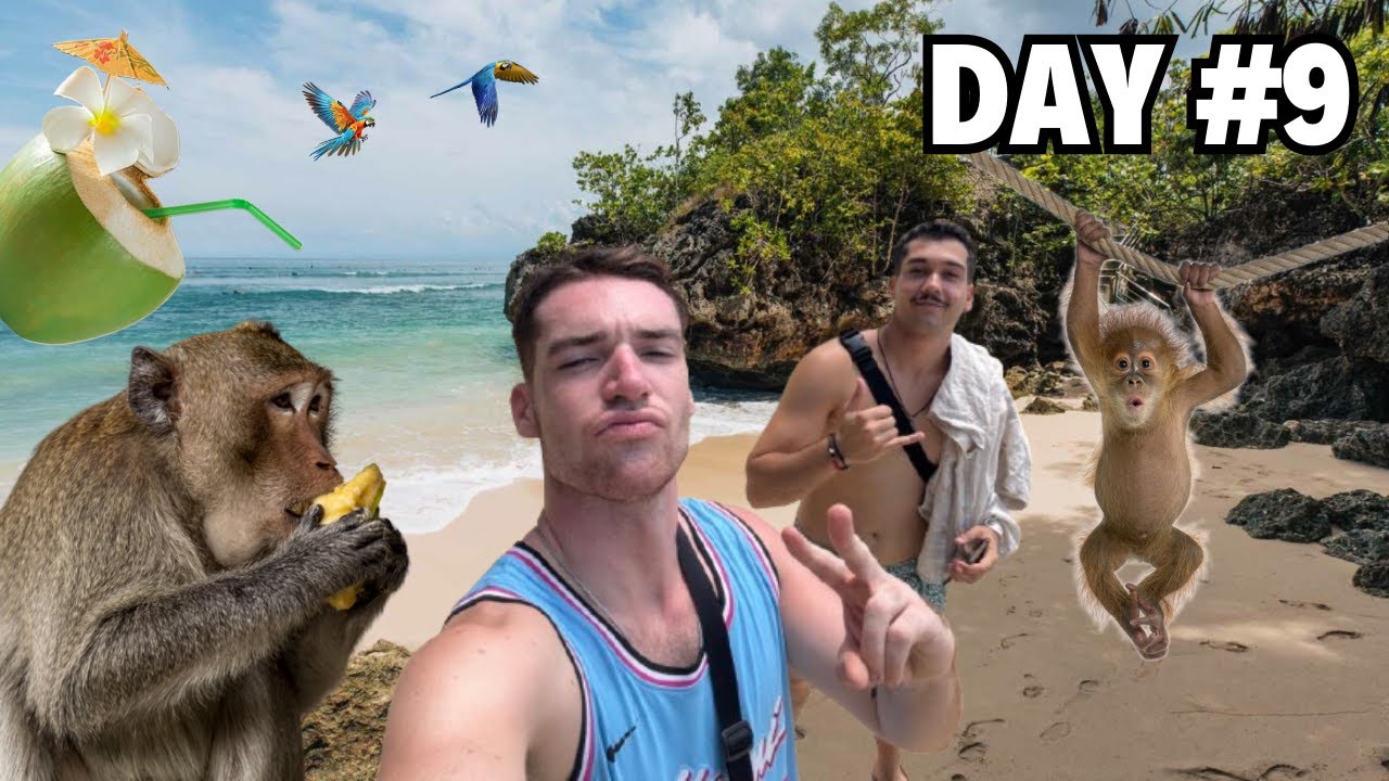 Swimming with Monkeys in Uluwatu! 🐒 Suluban Beach & Padang Padang