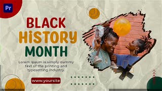 Black History Slideshow Premiere Pro Template Visit Our Free Templates Section Now