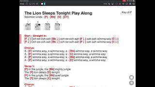 The Lion Sleeps Tonight - Solomon Linda - PLAY ALONG