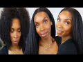 HOW TO INSTALL &amp; BLEND CLIP-INS ON KINKY TYPE 4 NATURAL HAIR WITH MINIMAL LEAVE OUT FT. CURLS QUEEN