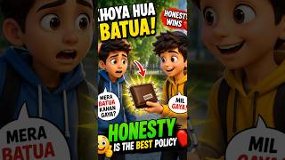 Lost Wallet Story 😱 | Honesty Is The Best Policy ❤️ #shorts #trending