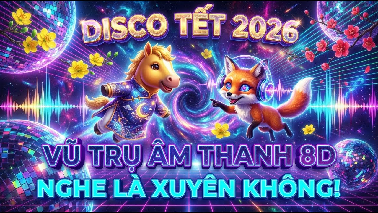 Disco Tết 2026: Vũ Trụ Âm Thanh – Bản Phối 8D Siêu Thực, Nghe Là Xuyên Không! (Audio 4K)