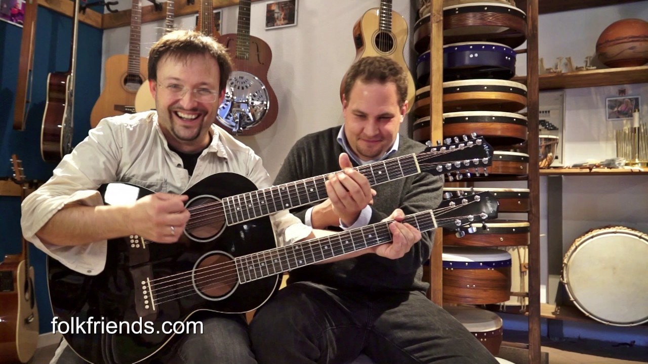Folkfriends Doppelhalsgitarre /double neck guitar 6+12 string