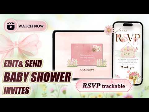 Step-by-Step: How to Edit a Baby Shower Invitation | Canva Tutorial + Little Bean Celebrate Template