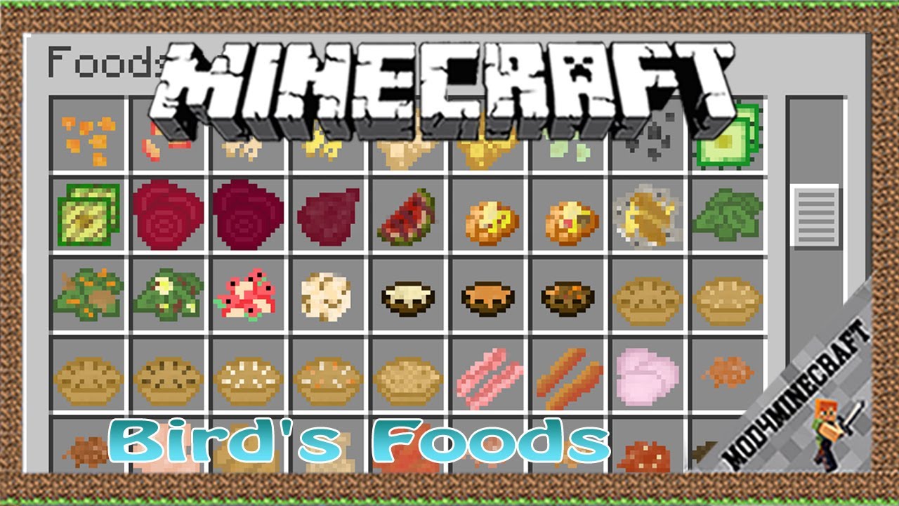 Bird’s Foods Mod 1.12.2/1.10.2/1.7.10 & Tutorial Downloading And ...