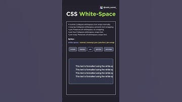 White Space in CSS ✨🔥 #coding #csscoding