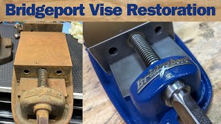 Bridgeport Mill Vise Restoration. From Rust to Restored!