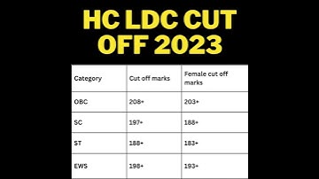 hc ldc cut off 2023