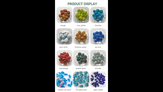 colorful glass rain stone/Iridescent Glass Pebbles screenshot 4