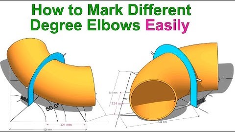 How to cut an Elbow to any degree  Simple method
