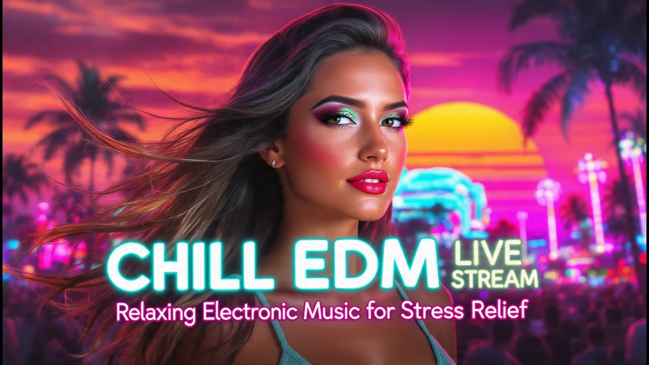 Chill EDM Live Stream 🎧 Relaxing Electronic Music for Stress Relief