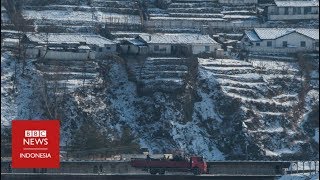 Kawat berduri, kerbau dan petani: Mengintip Korea Utara dari Cina