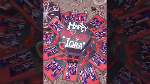 Chocolate Explosion Box Ideas For Birthday