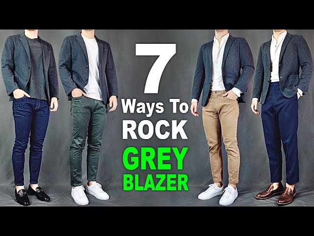 Blue Blazer with Grey Pants Outfits For Men (965+ ideas & outfits) |  Lookastic