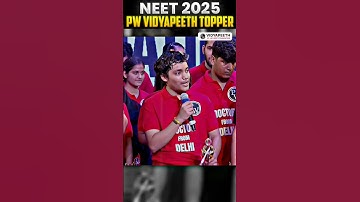 Bro Built Different! 🤯 NEET 2025 Topper! #shorts