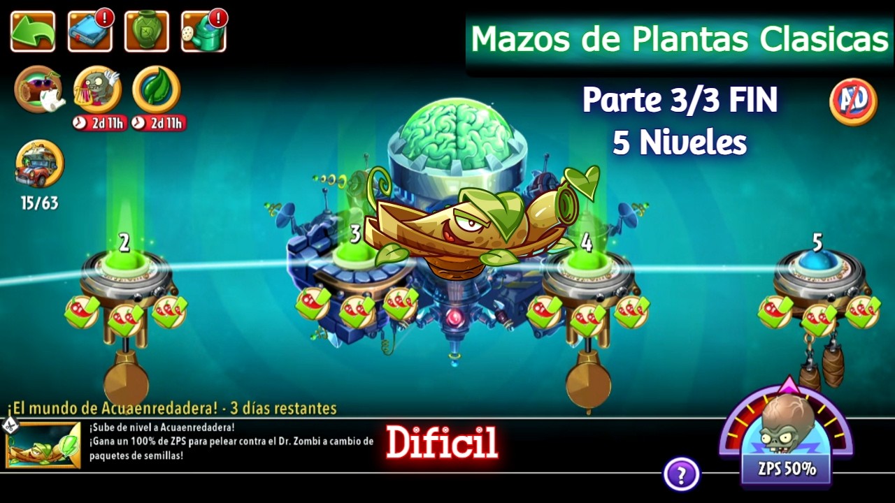 PVZ 2 [Часть 3/3 ФИНАЛ - 5 сложных уровней][Найдите Пенни АкваВайн]