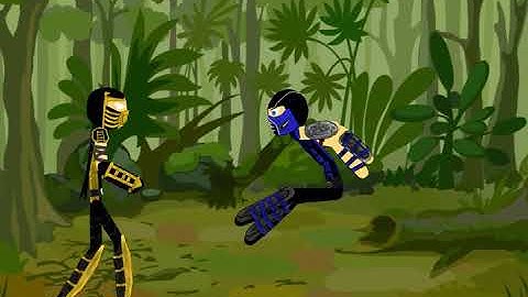 Mortal Kombat  (scorpion vs sub zero) round 1