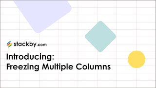 New: Freezing Multiple Columns (on the grid) Profile