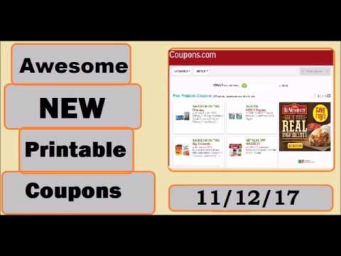 *HOT* New Printable Coupons- 11/12/17