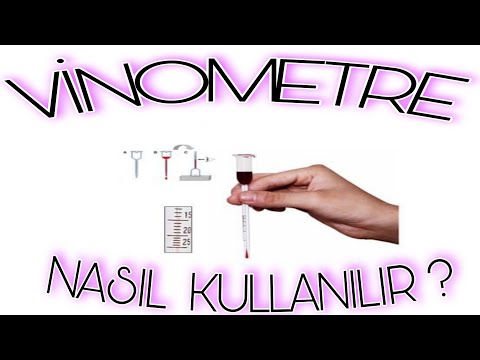 VİNOMETRE Şarap Alkol Metresi Nasıl Kullanılır