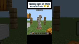 minecraft logics are getting worse day by day #minecraft #minecraftonly #gaming #gugugaga