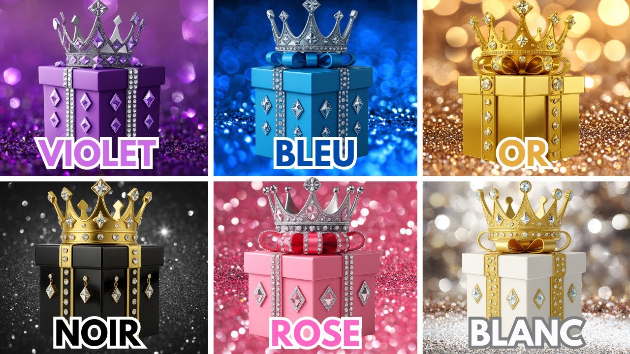 Choisis Ton Cadeau 6 🎁😍🌈👑 - Cadeau Surprise! 6 Boîtes Cadeaux 🎁 | Quiz Cadeau