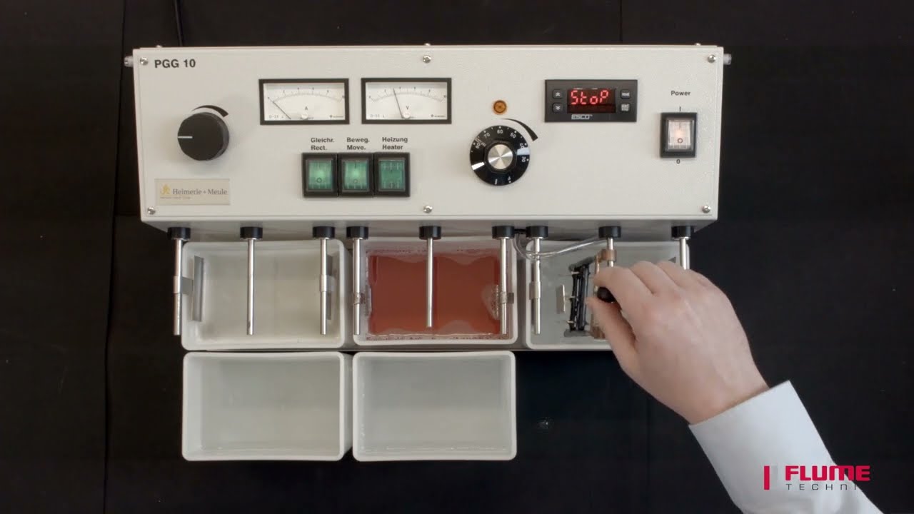 Flume Technik - Vergolden mit der Kaltvergoldung - Goldbäder