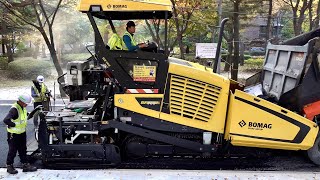 Amazing Korean Road Construction Process. New Asphalt Driveway Machinery Technology screenshot 5