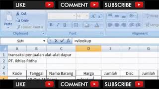 Cara membuat rumus vlookup dan hlookup ...