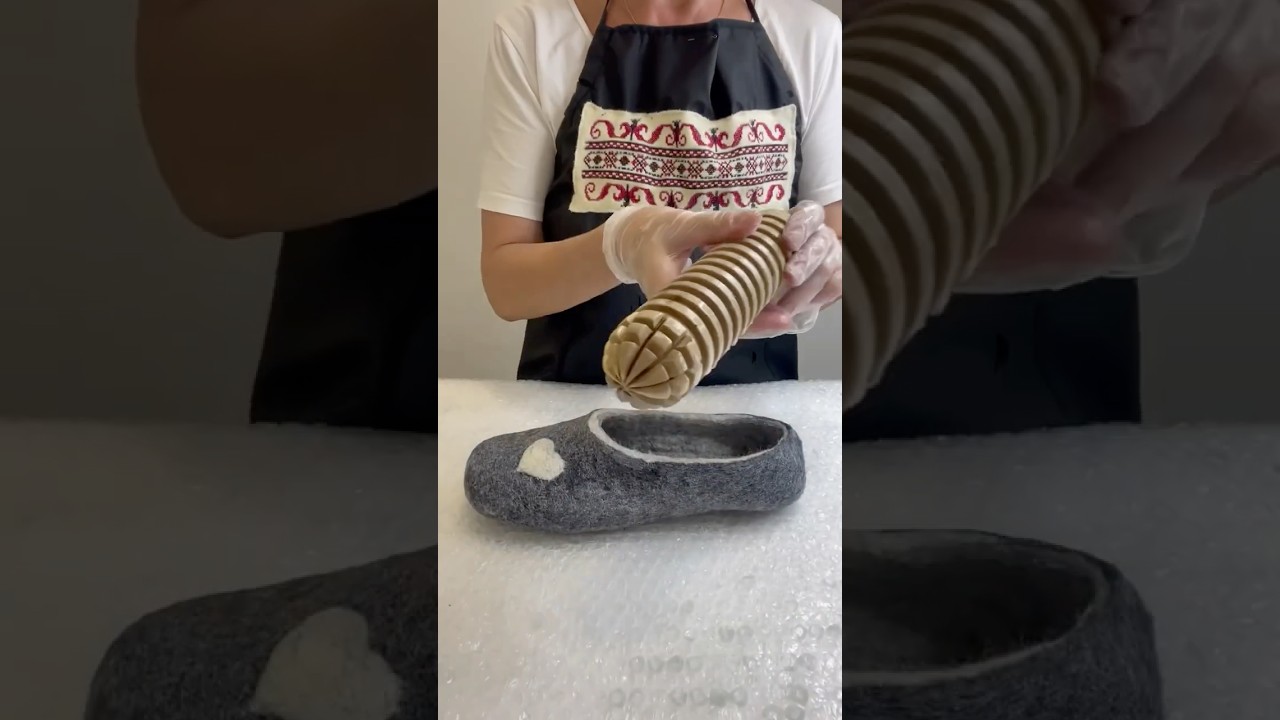 Wet Felting Tools Set – Wooden Rollers for Shoes, Bags & Wool Projects