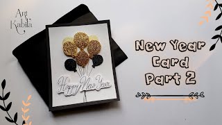 How to make New Year greetings card 2023 | Art Kabila #newyeargreetingcard #newyear2023 screenshot 2