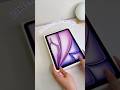 Unboxing my new M4 iPad Air in Purple! 💜 #study #ipad #asmr #apple #college #ipadair #techunboxing