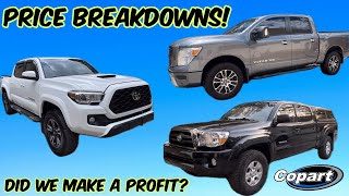 DID WE MAKE A PROFIT SELLING THESE TRUCKS?! PRICE BREAKDOWN!