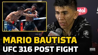 Mario Bautista REACTS To Spoiling Patch Mix's UFC Debut At UFC 316: 'I Knew I Would Run Through Him'