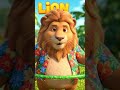 The Hula Dancing King! 🦁💃 L is for Lion #Shorts #funny #funnyanimals #abc #disney